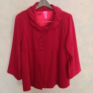 NEW! Dressy Jacket w/ Great Detail / Large 14 - 16